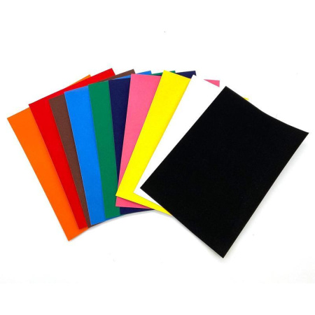 Бумага цветная Апплика (А4, 10 листов, 10 цветов, бархатная)