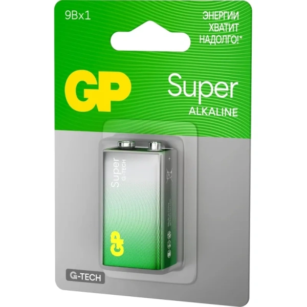 Батарейка крона (6LR61) GP Super (1604A-5CR1)