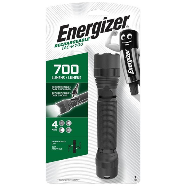 Фонарь  ручной Energizer Tactical Rechargeable аккумуляторный (E301699100)