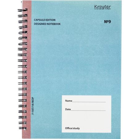 Бизнес-тетрадь Kroyter Офис А5 60 листов разноцветная в клетку на  спирали (145х206 мм)