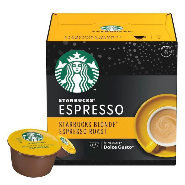 Кофе в капсулах для кофемашин Starbucks Blonde Espresso Roast (12 штук в упаковке)