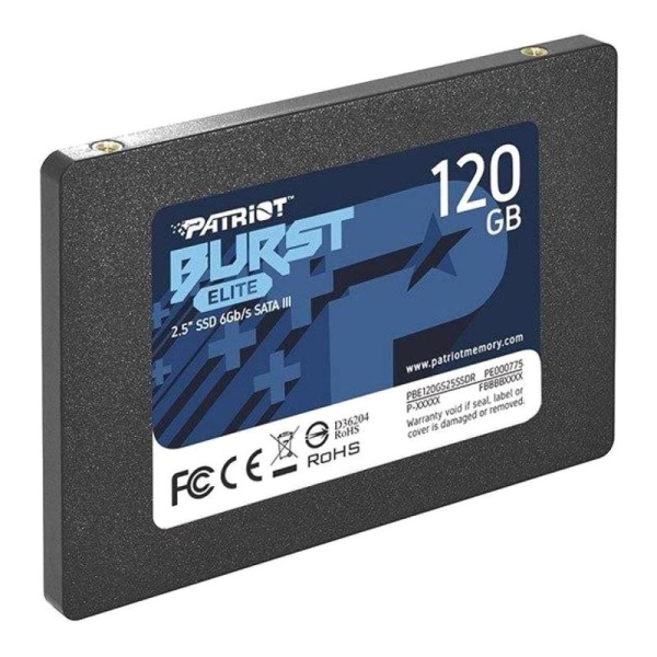 SSD накопитель Patriot Burst Elite 120 ГБ (PBE120GS25SSDR)