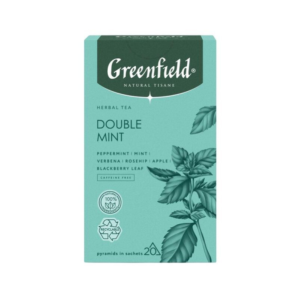 Чай Greenfield Natural Tisane Double Mint травяной 20 пакектиков