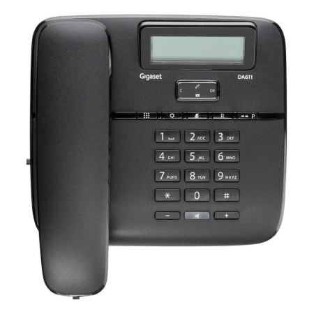 Телефон проводной Gigaset DA611 черный (S30350-S212-S321)