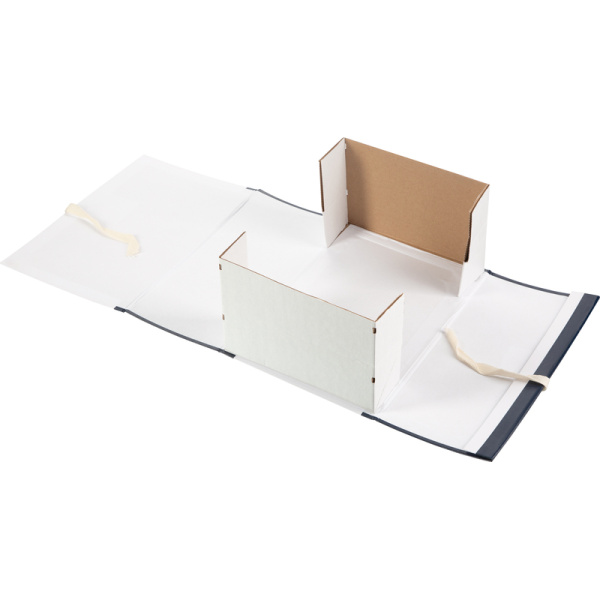 Короб архивный из переплетного картона Attache Дело Форма 21 320х150х220  мм на завязках синий до 1500 листов