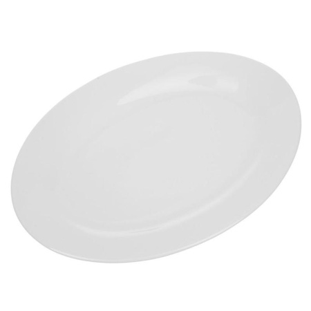 Блюдо фарфоровое Chan Wave Classic 210х300 мм белое (фк0128)