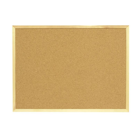 Доска пробковая Attache 45х60 см, деревянная рама