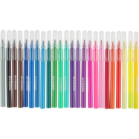 Фломастеры №1 School Croco 24 цвета смывающиеся с вентилируемыми  колпачками Фломастеры №1 School Croco 24 цвета смывающиеся с вентилируемыми  колпачками