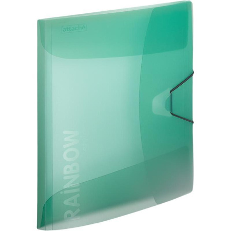 Папка на резинках Attache А4 пластиковая зеленая (0.45 мм, до 200 листов)