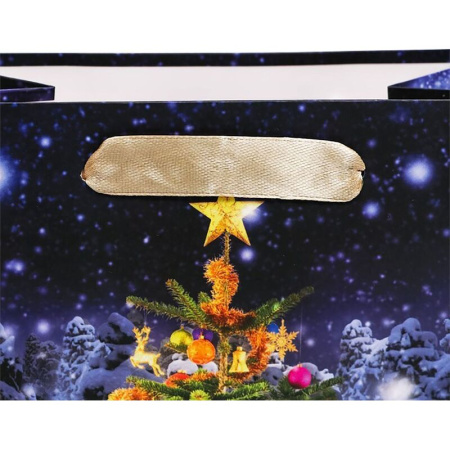 Пакет подарочный ламинированный Upak Land Елочка (23x18x10 см)