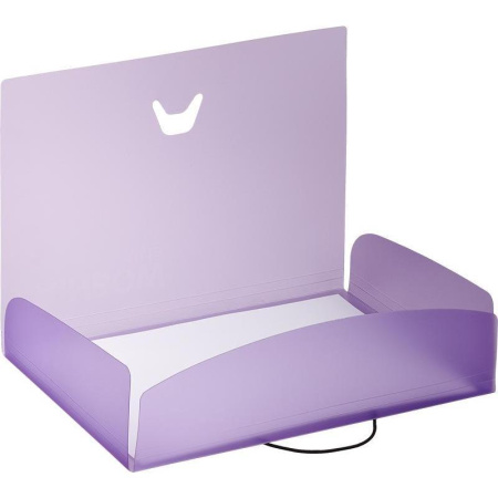 Папка на резинках Attache А4 пластиковая фиолетовая (0.45 мм, до 200 листов)