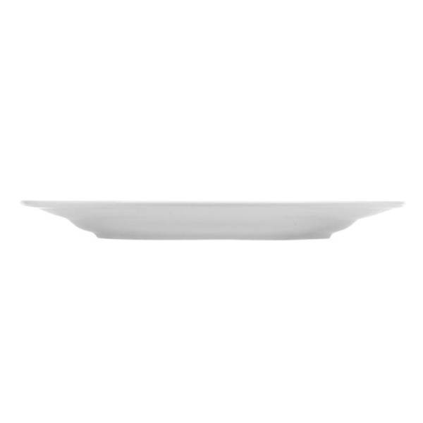 Тарелка фарфоровая Chan Wave Classic диаметр 200 мм белая (фк0130)