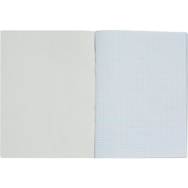 Тетрадь общая А4 80 листов в клетку на скрепке (обложка синяя, 18 штук в  упаковке)