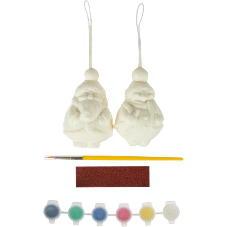 Набор для раскрашивания Lori Дед Мороз и Снеговик