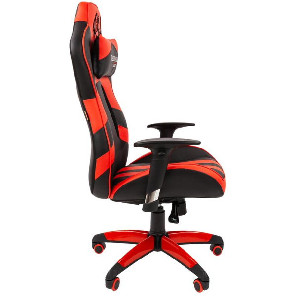Кресло игровое Chairman Game 25 красное/черное (искусственная кожа, пластик)