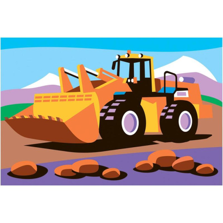 Картина по номерам Lori Транспорт Силовой трактор