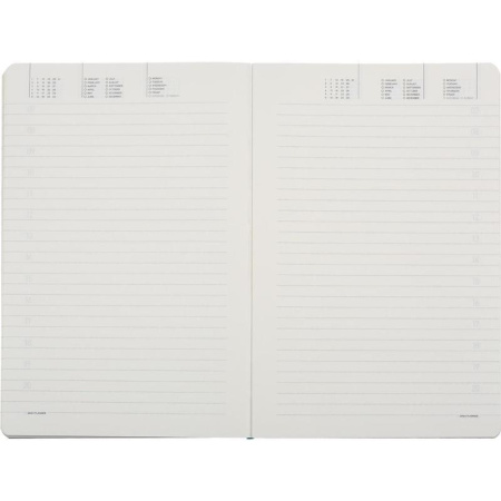 Ежедневник недатированный Bruno Visconti Megapolis Flex искусственная кожа A5 136 листов морская волна (140х210 мм) (артикул производителя 3-531/15)