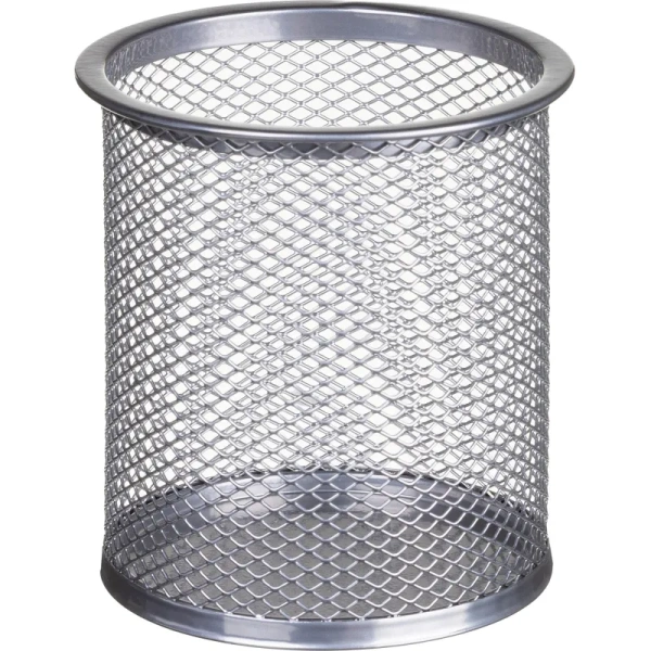 Набор настольный Attache металлическая сетка серебристый (5 предметов)