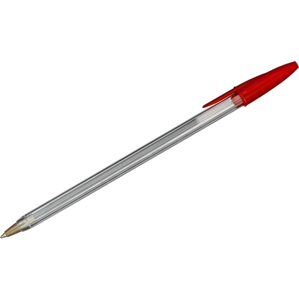 Ручка шариковая неавтоматическая одноразовая Attache Economy красная  (толщина линии 0.7 мм)