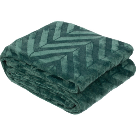 Плед Luscan микрофибра 200x220 см изумрудный