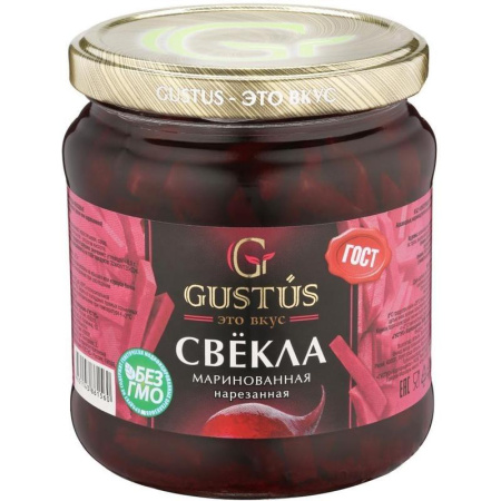 Свекла Gustus маринованная резанная 460 г