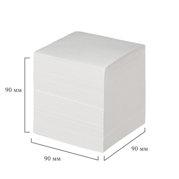 Блок для записей Attache 90x90x90 мм белый (плотность 65 г/кв.м)