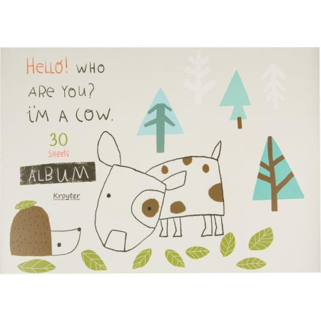 Альбом для рисования Kroyter Аnimals А4 30 листов