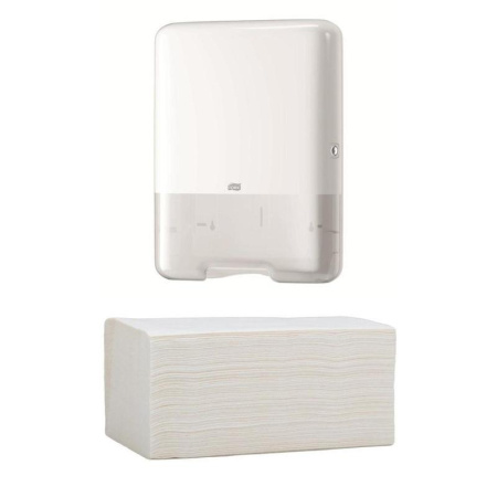 Полотенца бумажные листовые Protissue V-сложения 1-слойные 20 пачек по 250 листов (артикул производителя C192)