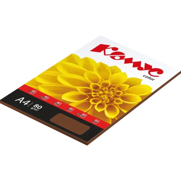 Бумага цветная для печати Комус Color шоколад интенсив (А4, 80 г/кв.м,  50 листов) Бумага цветная для печати Комус Color шоколад интенсив (А4, 80 г/кв.м,  50 листов)