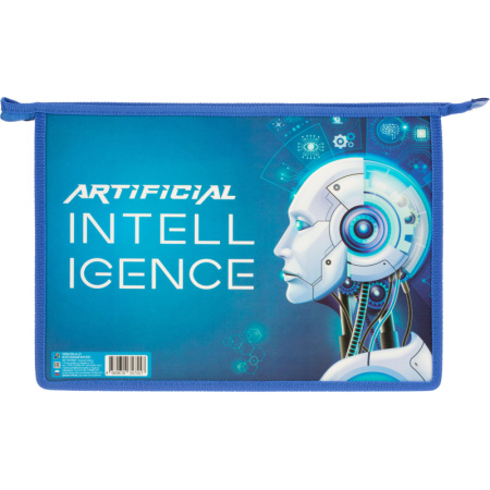 Папка для тетрадей А4 пластиковая ИСКУССТВЕННЫЙ ИНТЕЛЛЕКТ 2024