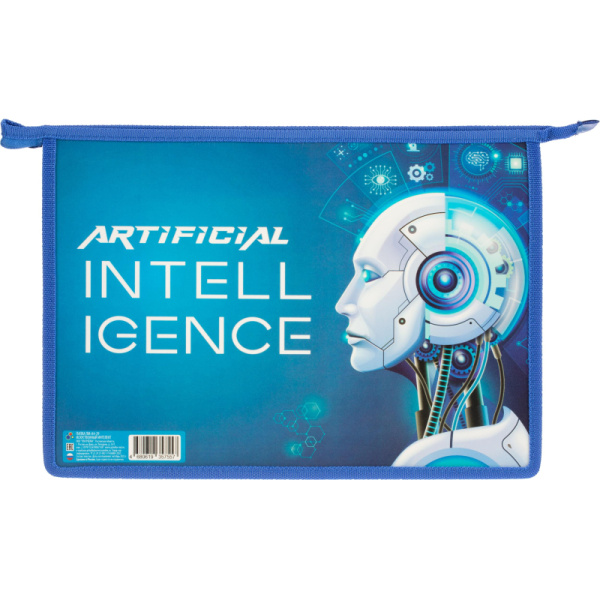 Папка для тетрадей А4 пластиковая ИСКУССТВЕННЫЙ ИНТЕЛЛЕКТ 2024