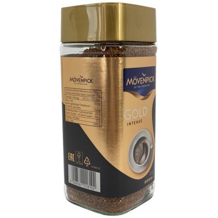Кофе растворимый Movenpick Gold Original Intense 200 г (стекло)