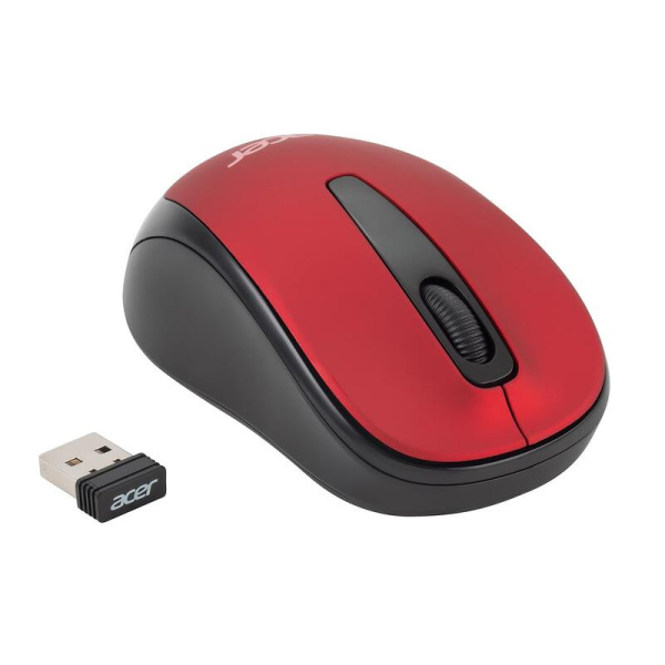 Мышь беспроводная Acer OMR136 красная (ZL.MCEEE.01J)