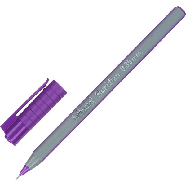Уценка. Ручка шариковая Attache Meridian синяя корпус soft touch  (серо-фиолетовый корпус, толщина линии 0.35 мм)