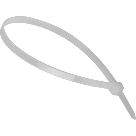 Хомут (стяжка) пластиковый Вихрь 250x4.8 мм белый 100 штук