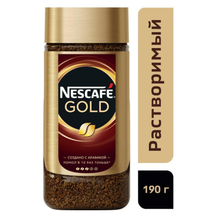 Кофе растворимый Nescafe Gold 190 г (стекло) Кофе растворимый Nescafe Gold 190 г (стекло)