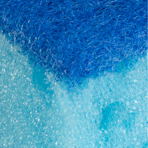 Губка для посуды Luscan поролон 10x7 см с абразивным слоем (5 штук в  упаковке)