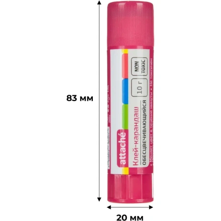 Клей-карандаш Attache 10 г (исчезающий цвет)