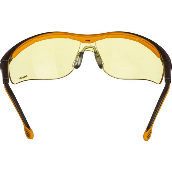 Очки защитные открытые универсальные РОСОМЗ О50 Monaco Strong Glass желтые (15057)