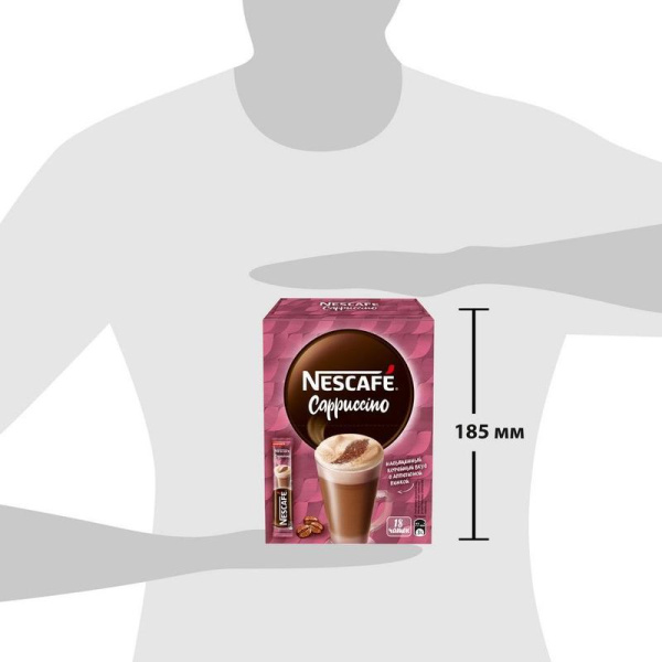 Кофе порционный растворимый Nescafe Classic Cappuccino 18 пакетиков по  18 г