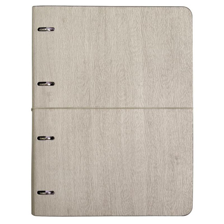 Бизнес-тетрадь Infolio Study Wood А4 120 листов серая в клетку на кольцах (240х310 мм) Бизнес-тетрадь Infolio Study Wood А4 120 листов серая в клетку на кольцах (240х310 мм)