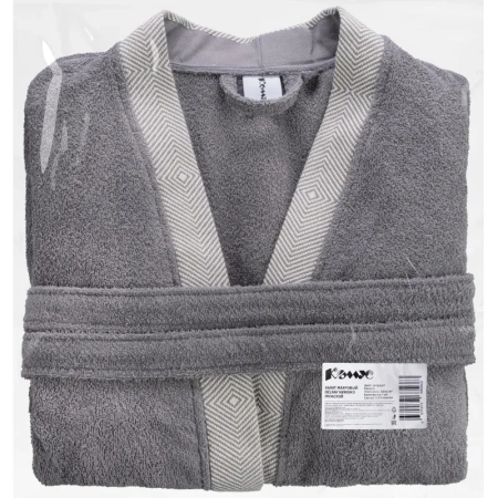 Халат махровый Комус Delray 54 (XXL) антрацит