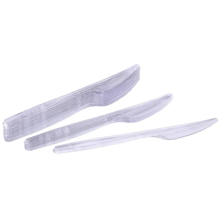 Нож одноразовый Комус Бюджет прозрачный 180 мм 50 штук в упаковке