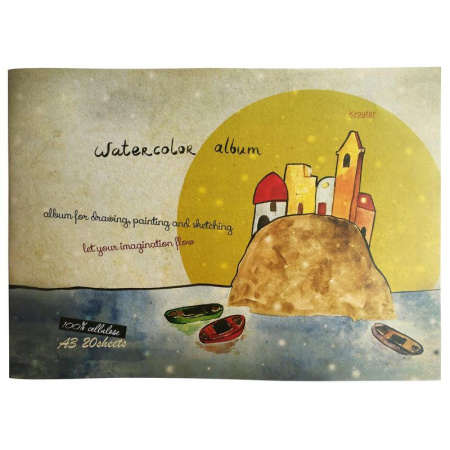 Альбом для акварели Kroyter А3 20 листов Альбом для акварели Kroyter А3 20 листов
