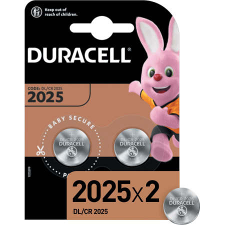 Батарейки Duracell таблетка CR2025 (2 штуки в упаковке)