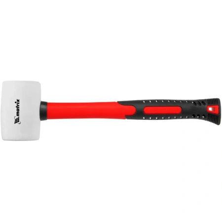 Киянка резиновая 225 г белая резина фибергласовая рукоятка Matrix  (11195)