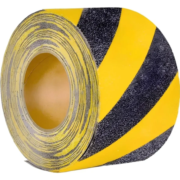 Лента противоскользящая Мельхозе 100 мм х 18.3 м желтая/черная (MAWR100183)