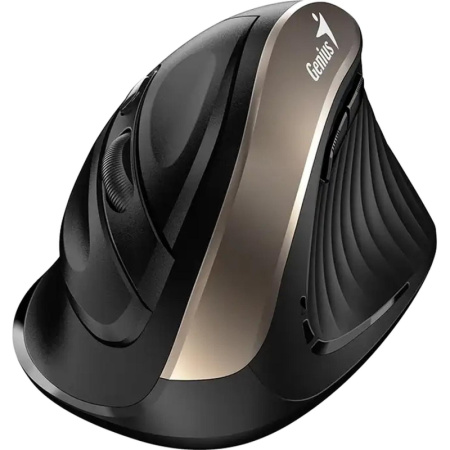 Мышь беспроводная Genius Ergo 8250S чёрная/коричневая (31030031400)