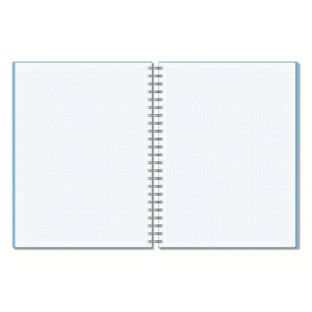 Бизнес-тетрадь Attache Bright colours A4 96 листов голубая в клетку на спирали (220x297 мм)