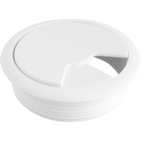 Заглушка кабель-канала круглая Н-ЗЭБф белый